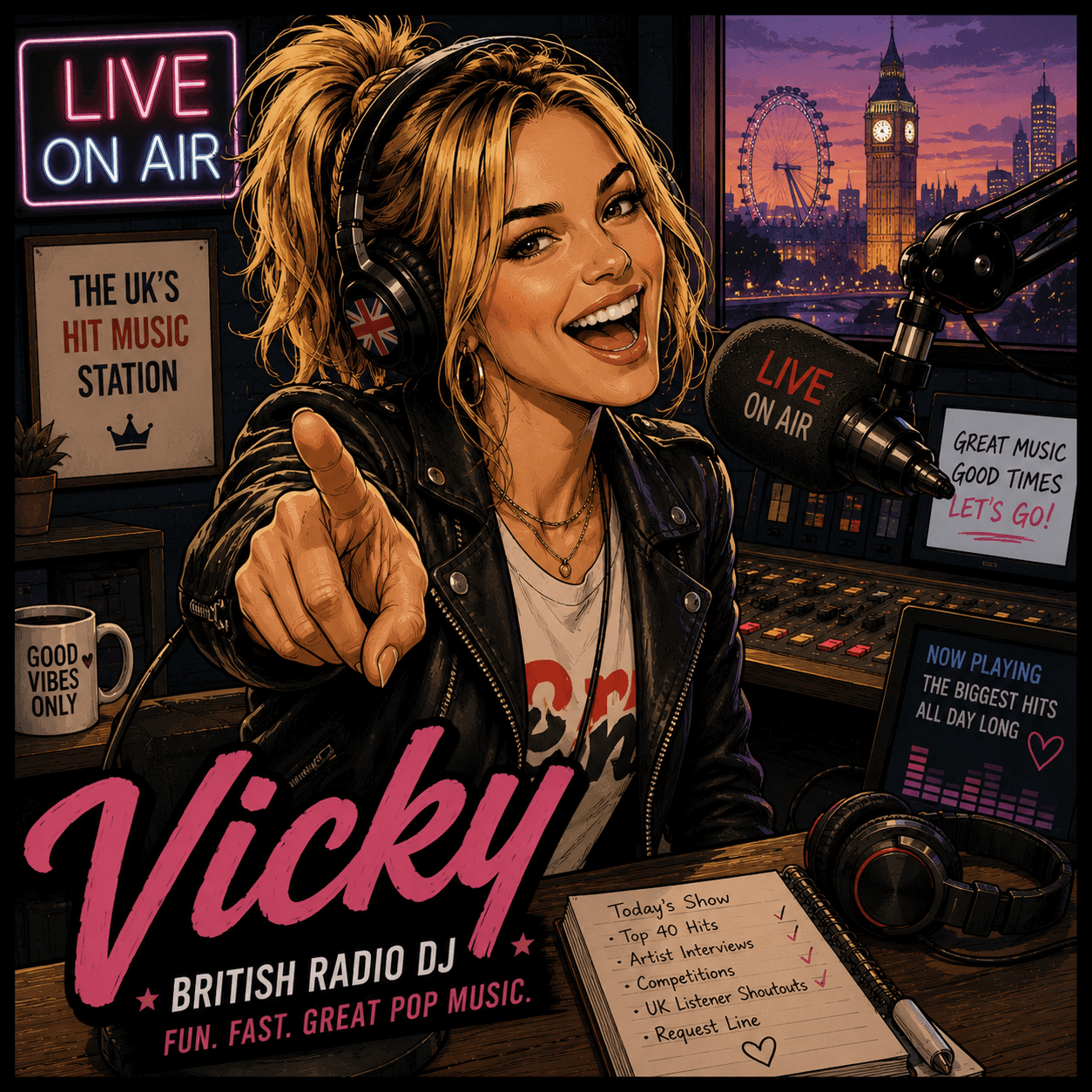 Vicky, beMyPOD AI host — Prime-time anchor